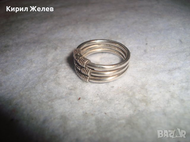 СТАР СРЕБЪРЕН РЕТРО ПРЪСТЕН ВИСОКА ПРОБА СРЕБРО МАЙСТОСКИ - Тип КРАЛСКА ПЛЕТКА ОРНАМЕНТИКА 27349, снимка 9 - Антикварни и старинни предмети - 36797995