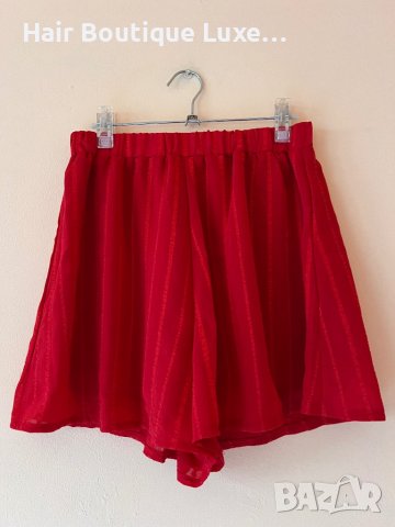 Червен комплект от панталонки и тениска L размер , снимка 4 - Комплекти - 44047753