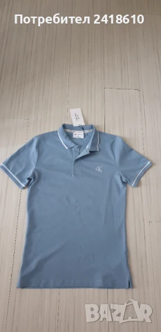 Calvin Klein Jeans CKJ Stretch Cotton Slim Fit Mens Size M  ОРИГИНАЛ! Мъжка Тениска!, снимка 9 - Тениски - 50656663