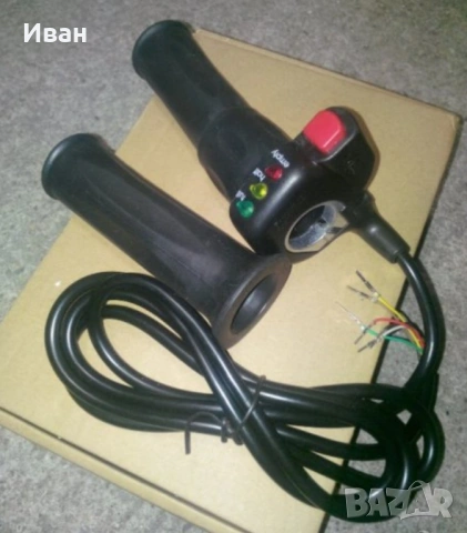 Електрически палец и масур за газ 24 V , 36 V, 48 V до 99 Волта, снимка 2 - Велосипеди - 53135490