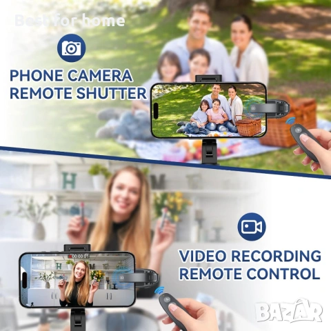 UBUYUONE RF Дистанционно за прелистване на страници (2 клипса) – за Kindle, iPad, Kobo и Таблети, снимка 5 - Селфи стикове, аксесоари - 53211738