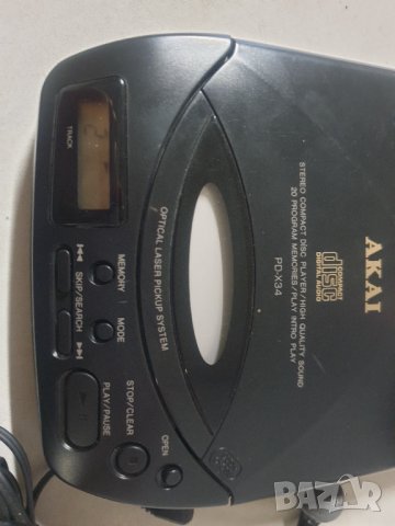 Stereo comact disc player / Дискмен Akai PD-X34 Работи. В много добро състояние. Има слушалки., снимка 9 - MP3 и MP4 плеъри - 32799361