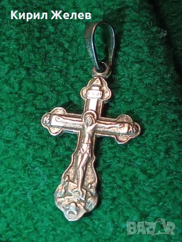 СПАСИ и СОХРАНИ Старинно СРЕБЪРНО ПРАВОСЛАВНО РАЗПЯТИЕ КРЪСТ СРЕБРО 925 с ПЕЧАТ на МАЙСТОРА 40531, снимка 3 - Антикварни и старинни предмети - 42762937