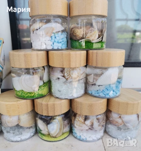 Бурканчета с гел восък , снимка 10 - Декорация за дома - 50667316