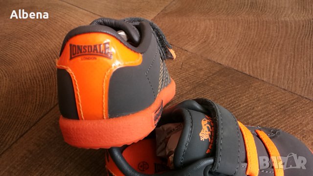 LONSDALE OVAL 33 GREY/ORANGE Размер EUR 20,5 / UK 4 бебешки обувки 72-12-S, снимка 7 - Бебешки обувки - 36806914