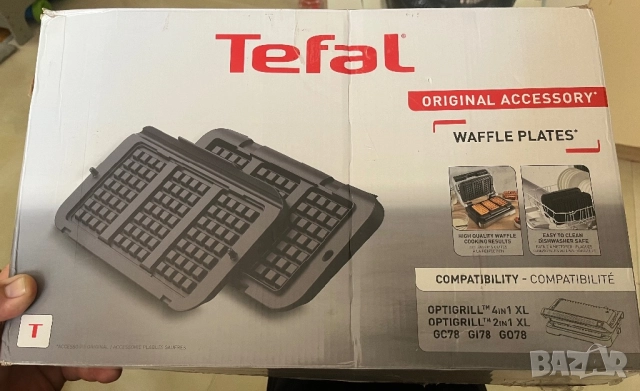 Плоча за гофрети TEFAL XA734810 за оптигрил, снимка 2 - Скари - 51952676