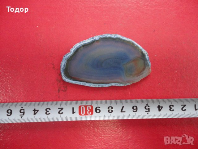 Полиран минерал ахат халцедон 13 