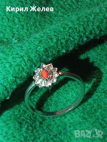 КРАСИВ НЕЖЕН ПОСРЕБРЕН КРИСТАЛЕН ФЕШЪН - АРТ МЕДЕН ПРЪСТЕН 38539, снимка 12 - Пръстени - 41454849