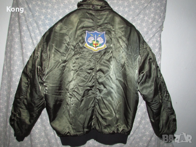 Пилотско яке Air Force USA F-4 Phantom II бомбър Pilots Military естествена кожа манто Milan  , снимка 7 - Якета - 53150650