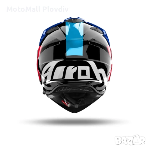 Каска Airoh Bandit Tune Blue Red Gloss, снимка 4 - Аксесоари и консумативи - 51784394