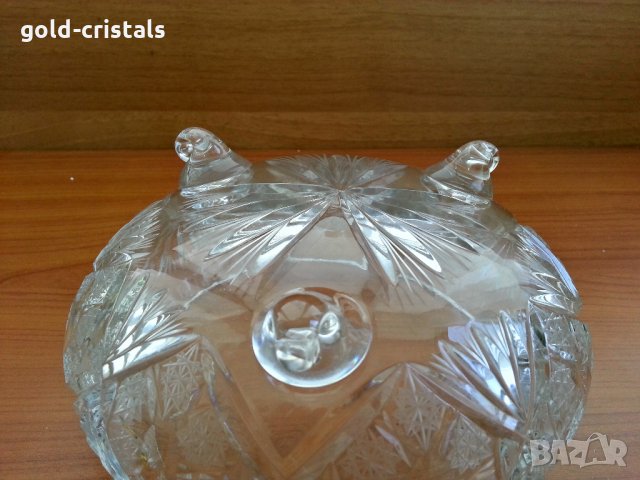 кристална купа фруктиера , снимка 3 - Антикварни и старинни предмети - 27748257
