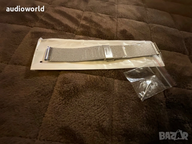 3 бр 24мм каишки за часовник, меш, кожа и верига, снимка 2 - Мъжки - 53397137