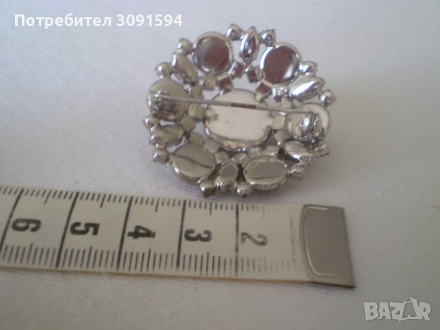 брошка стил Арт  Деко   , снимка 2 - Антикварни и старинни предмети - 38052445