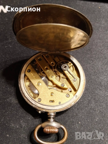 Швейцарски СРЕБЪРЕН джобен часовник - WALDO - 1901г.  - 10 РУБИНА - ПРОМОЦИЯ, снимка 17 - Джобни - 46785195