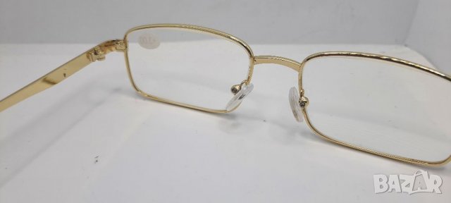 Очила +2.50,+3.00 със златисти масивни рамки, снимка 5 - Слънчеви и диоптрични очила - 39800317