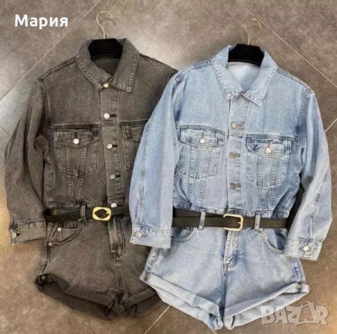 Къс дънков гащеризон, снимка 2 - Гащеризони - 32778226