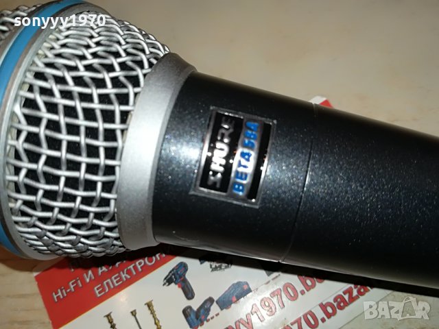 SHURE BETA58A-PROFI MIC-ВНОС SWISS 2705221835, снимка 3 - Микрофони - 36895580