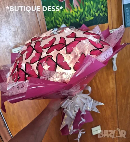 Луксозни, светещи букети "DESS", снимка 3 - Изкуствени цветя - 47690800