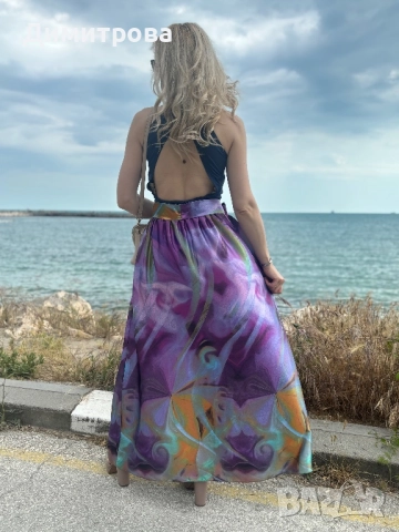 Дамска сатен пола XS-M, снимка 4 - Поли - 52004342