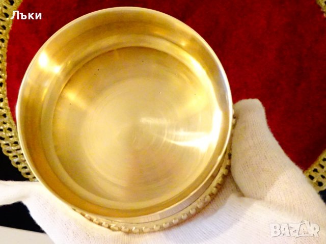 Бронзова чаша за уиски,захарница,бронзов съд. , снимка 3 - Антикварни и старинни предмети - 39553421