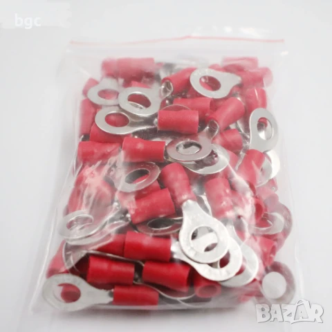 LIFEPO4 Медни Кабелни обувки с УДЪЛЖЕНО ухо 6мм отвор RV Покалаена Мед 100 броя Фотоволтаични батери, снимка 3 - Други инструменти - 50471096