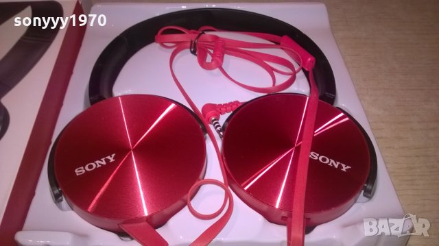 sony mdr-xb450ap-red headphones