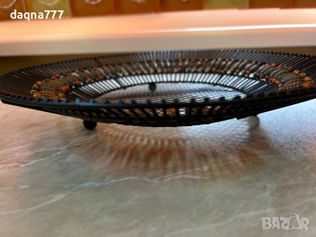 Декоративна метална купа Кения, снимка 2 - Декорация за дома - 52572517