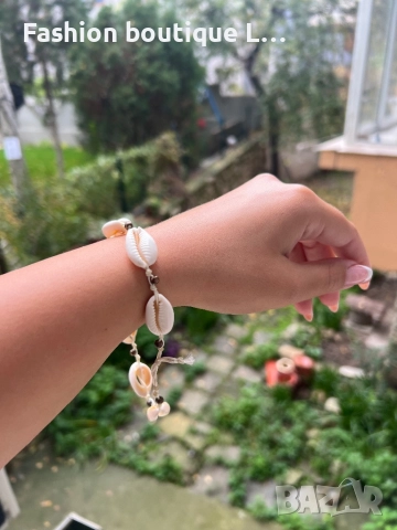 Гривна с мидички за крак ❤️, снимка 2 - Гривни - 52378284