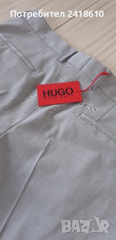 Hugo Boss HUGO Silver 212  Regular Fit Wool Mens Size 52 - 34- 35 НОВО! ОРИГИНАЛ!, снимка 3 - Панталони - 43504653