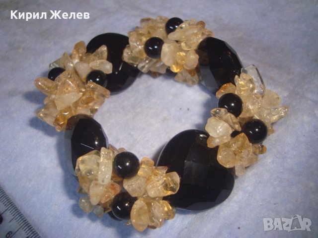 ПРЕКРАСНА СКЪПОЦЕННА ФЕШЪН АРТ ГРИВНА от ЕСТЕСТВЕНИ ПОЛУСКЪПОЦЕННИ ФАСЕТИРАНИ КАМЪНИ 28006, снимка 9 - Гривни - 37065334