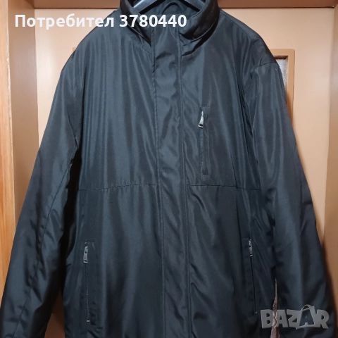 Италианско зимно гарваново черно яке "LUCIANO", снимка 2 - Якета - 52244103
