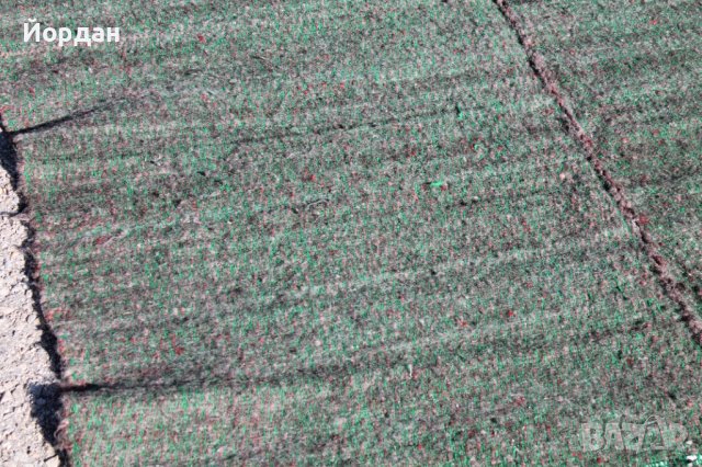 Тъкана вълнена постелка сивозелена, снимка 3 - Колекции - 38453650