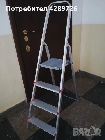 Домашна метална стълба 4 стъпала, снимка 2 - Други стоки за дома - 52772959