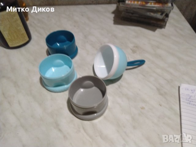 Beaba France контейнер за мляко на прах от три части нов, снимка 2 - Прибори, съдове, шишета и биберони - 43562699