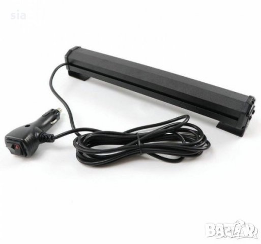 Сигнална лампа за пътна помощ, 320мм/45мм/50мм, прожектор, блиц, маяк, 12/24V, черен, снимка 2 - Аксесоари и консумативи - 32541237