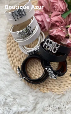 тънък колан miu miu , снимка 2 - Колани - 50319908