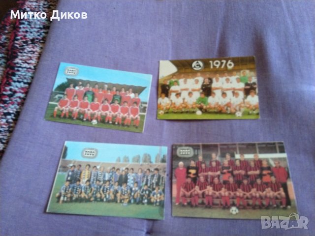 Календарчета на Левски-ЦСКА-Локо Сф-1983г и Славия-1976г, снимка 1 - Футбол - 43008123