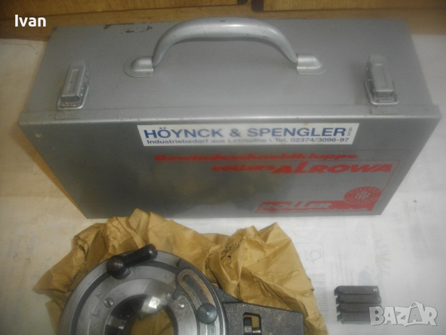 1/2"-2" ALROWA ROLLER нова ФРГ винтонарезка резби на тръби до 2 цола винторез пафта плашка комплект, снимка 10 - Други инструменти - 52762273