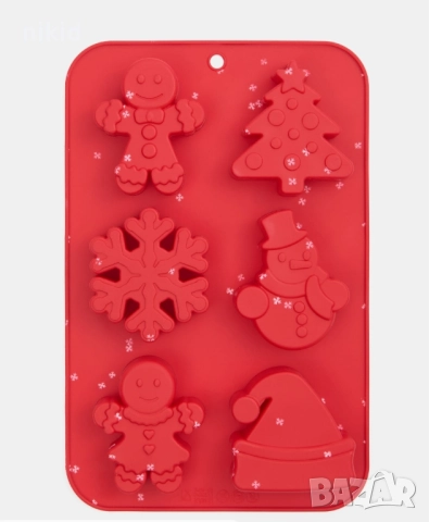 5 вид 6 дълбоки големи Коледни снежинка човече елха силиконов молд форма гипс сапун калъп свещ
