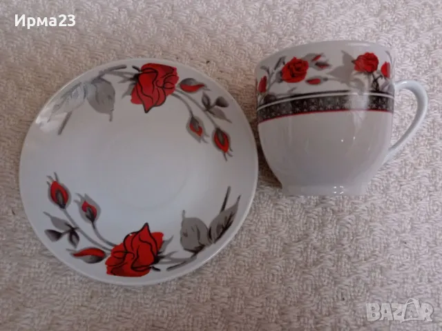 Чаен порцеланов сервиз, снимка 2 - Сервизи - 47869491
