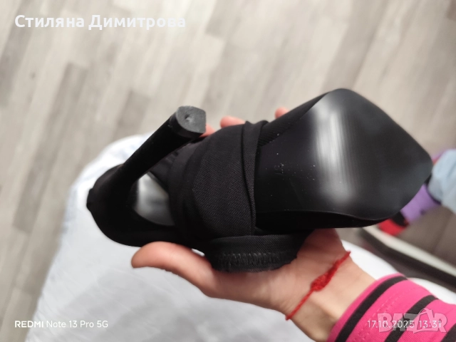 Дамски обувки на ток с чорап, снимка 2 - Дамски ежедневни обувки - 52087987