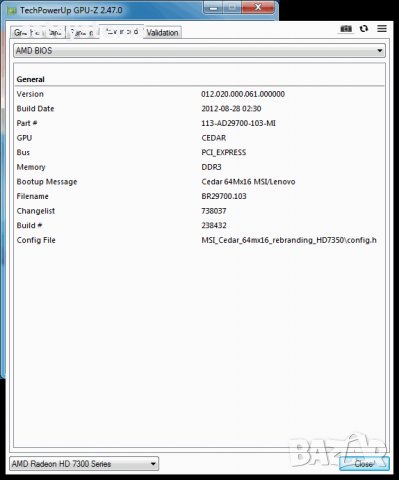 Видео карта AMD Radeon MSI HD 7350 512MB GDDR3 64bit PCI-E, снимка 13 - Видеокарти - 37431559
