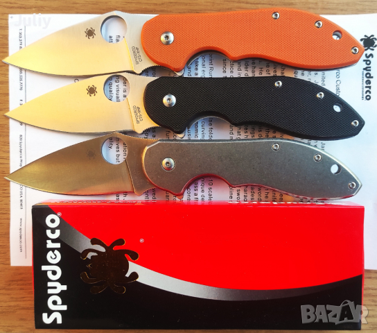 Сгъваем нож Spyderco Domino C172, снимка 2 - Ножове - 35613292