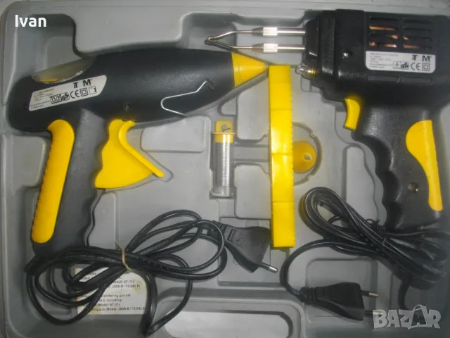 TCM 20 ЧАСТИ НОВ НЕМСКИ ОРИГИНАЛЕН КОМПЛЕКТ ИНСТРУМЕНТИ ЕЛ. ПОЯЛНИК ЛЕПАЧКА ПИСТОЛЕТ СИЛИКОН ВАКУУМ , снимка 6 - Поялници и запояване - 49296855