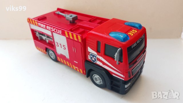 Пожарна Simba Dickie Toys MAN Fire Engine , снимка 5 - Колекции - 43569515