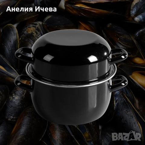 Емайлирана тенджера за миди 5л, снимка 2 - Съдове за готвене - 51050742