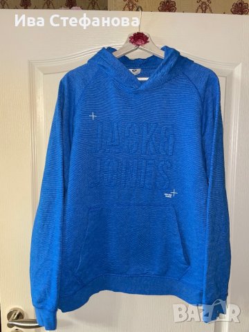 JACK & JONES  Jack & Jones оригинален суичър  мъжка синя нова ватирана  блуза , снимка 7 - Спортни дрехи, екипи - 43024319