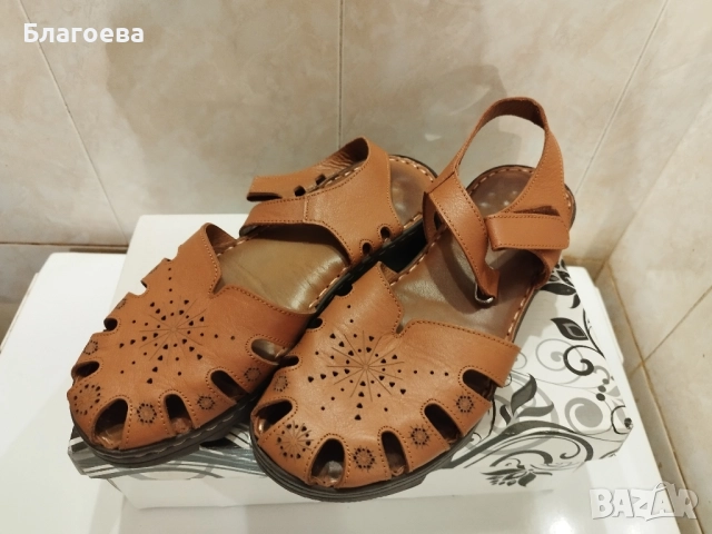 Сандали кафяви , снимка 7 - Сандали - 52215560