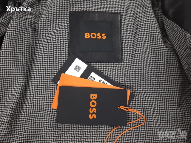 Hugo Boss John In - Оригинално мъжко кожено яке размер 50, 52, снимка 11 - Якета - 53298342
