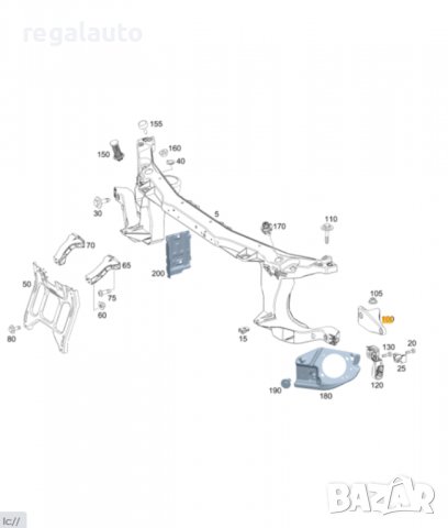 A4478801114,държач ляв за преден панел MERCEDES VITO W447, снимка 5 - Части - 36891472